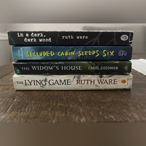 Thriller mystery novels. Authors Ware, Unger, Goodman